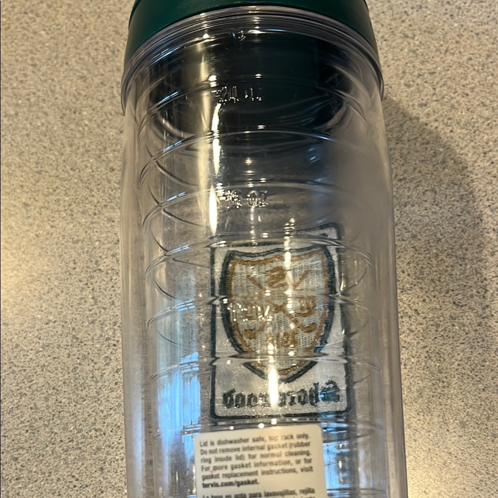 Tervis Clear Tumbler with Green and Gold Emblem Shorewood Pro Shop - Picture 7 of 7